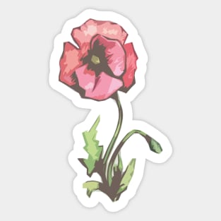 Callistri- Poppy Cutout Sticker